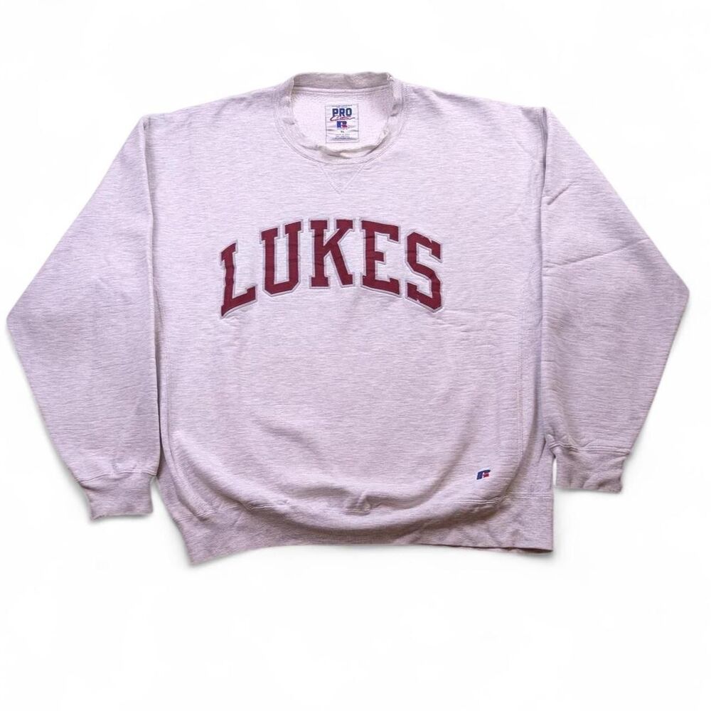 Vintage Russell Athletic Pro Cotton Sweatshirt Luke's Heather Gray Crewneck XL